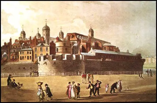 Rudolf Ackermann, Tower of London, from Microcosm of London (1808)