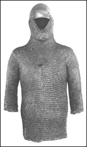 A photograph of chain mail.