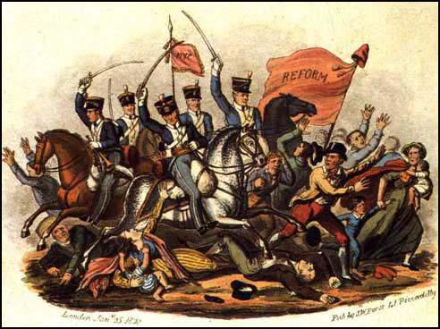 Manchester and Salford Yeomanry at Peterloo