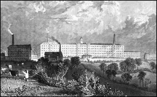Cotton factories in Preston in 1835