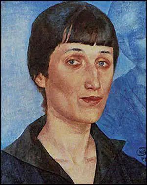 Anna Akhmatova by Kuzma Petrov-Vodkin (1922)