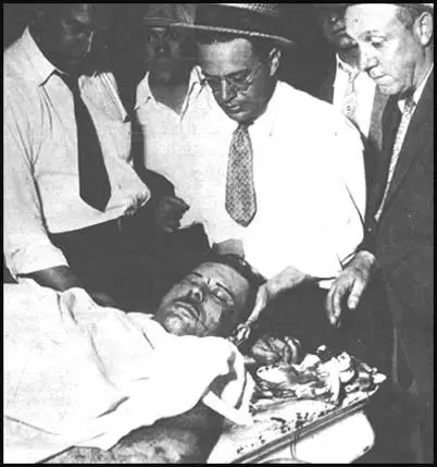 Dillinger after the ambush on 22nd July, 1934.