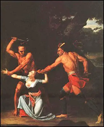 The Death of Jane McCrea by John Vanderlyn (1804)