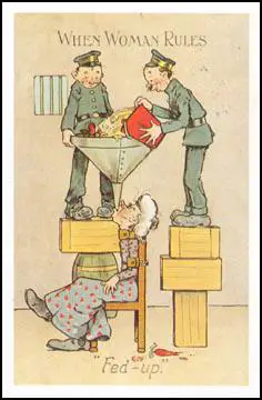 Anti-suffragette postcard (1909)